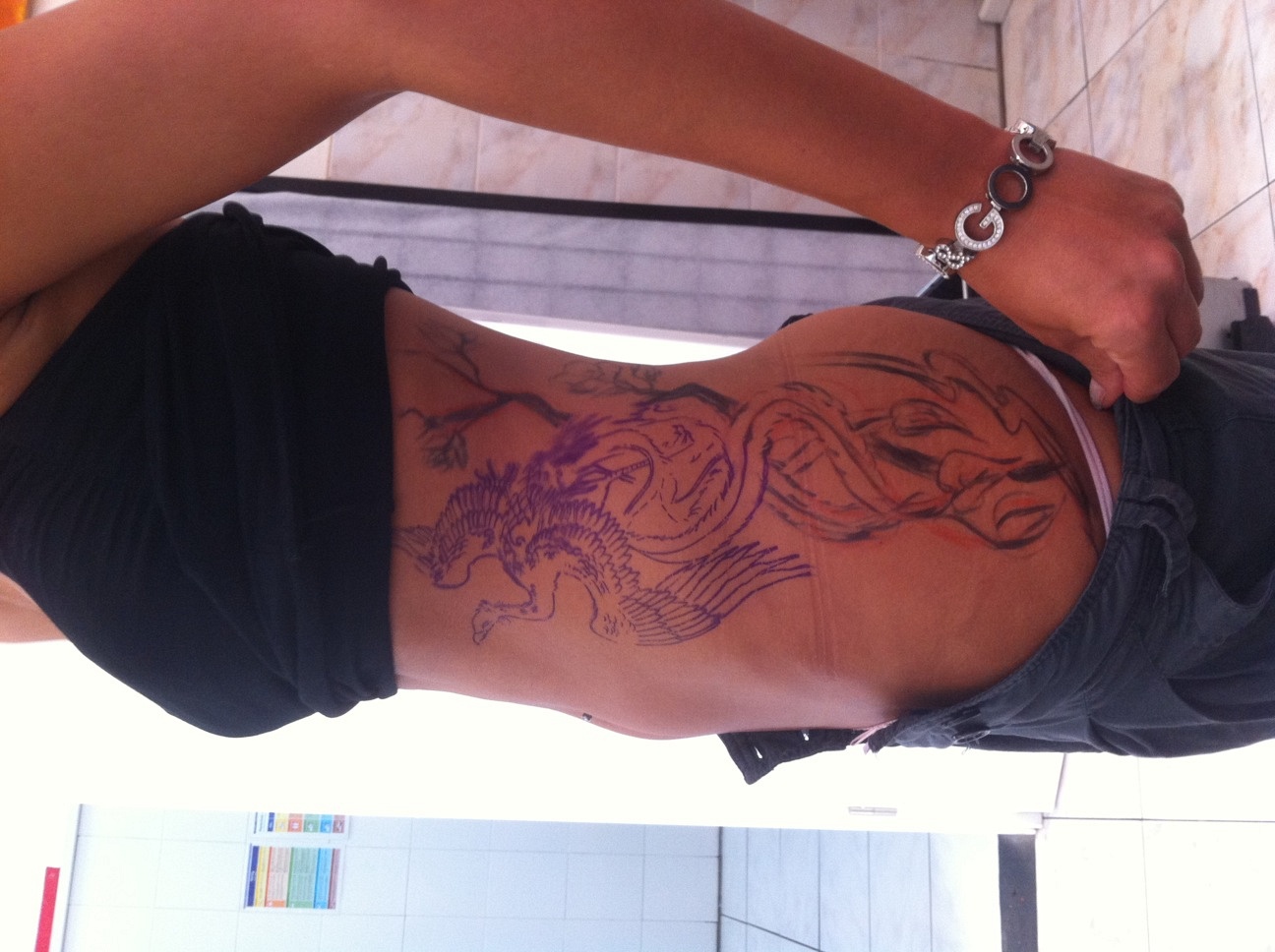 Angie1506: Entwurf Phönix mit Kirchblüten